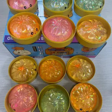 Rainbow Mystery Maltose Dumpling Squishy Squeeze Toy