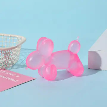 Pink Balloon Dog Squishy Toy - #32992