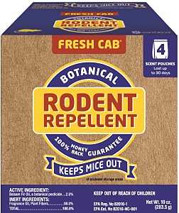 Botanical Rodent Repellent - Fresh Cab - 4 pouches - #32362