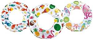 Swim Ring for Ages 3-6 years - 20" - Lively Print Tube