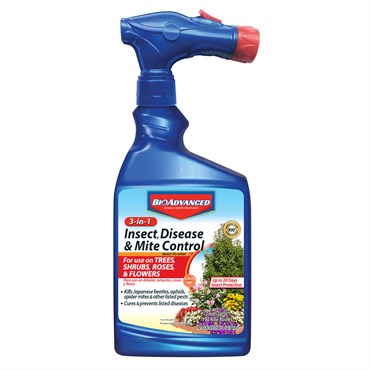 Insect Disease & Mite Cntrl 3-in-1 - 32 oz - Hose End Sprayer - #29801