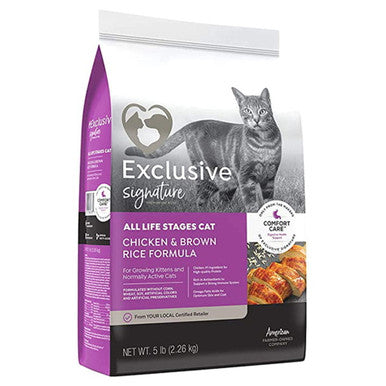 Cat Food Chicken & Brown Rice - Purple - Exclusive Signature - 5 Lbs - #26308