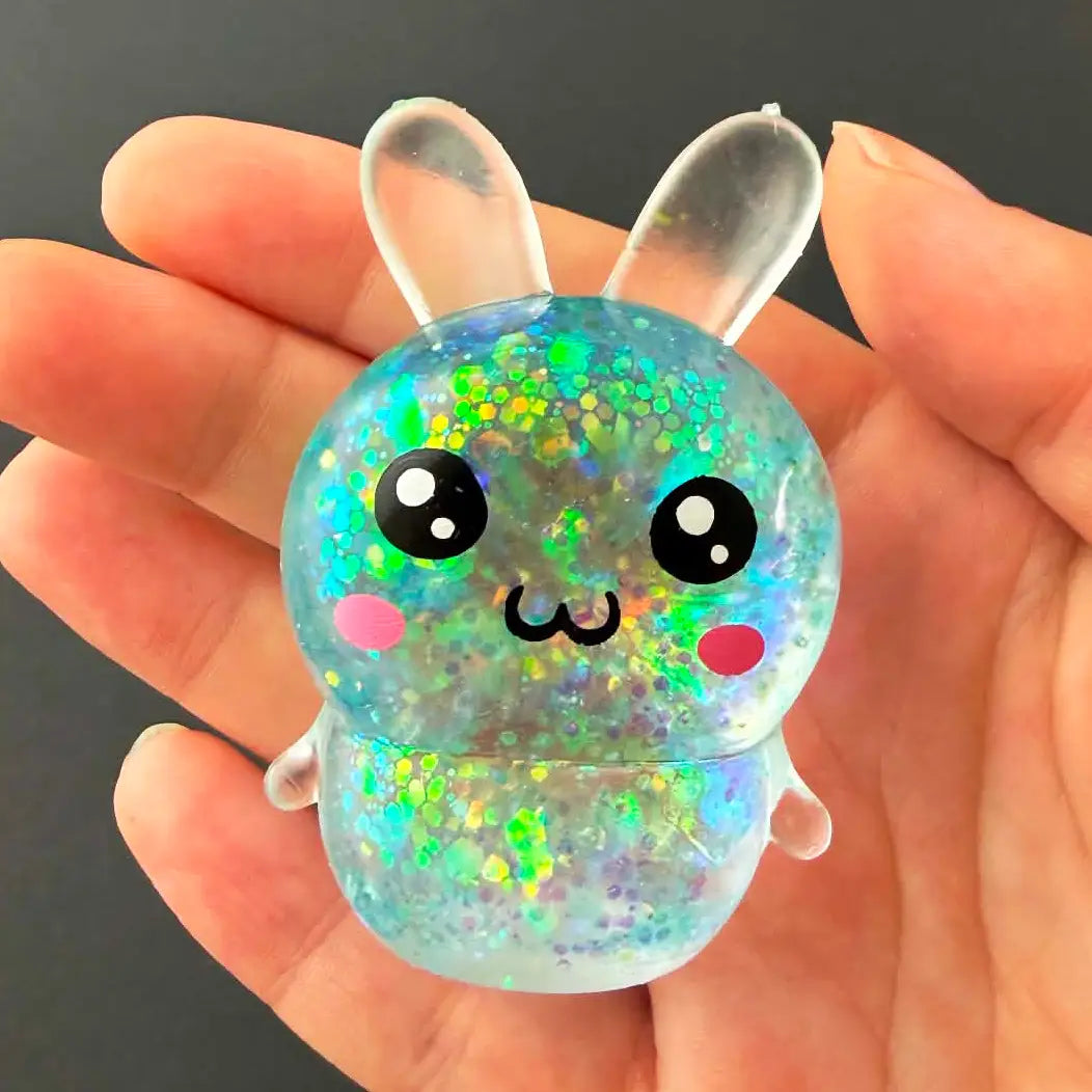 Mini Glitter Bunny Sugar Squishy Squeeze Toy - #