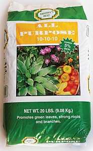 Fertilizer All Purpose 10-10-10 - 20 Lbs - #9841