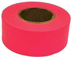Tape Marking Flagging Pink - 1-3/16"x150' - #7576