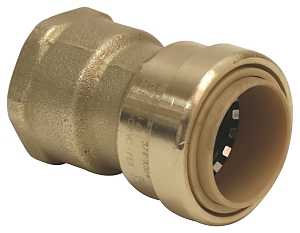 Adapter Polybutylene Brass Push-Fit B-Fitting - 3/4" - #19972