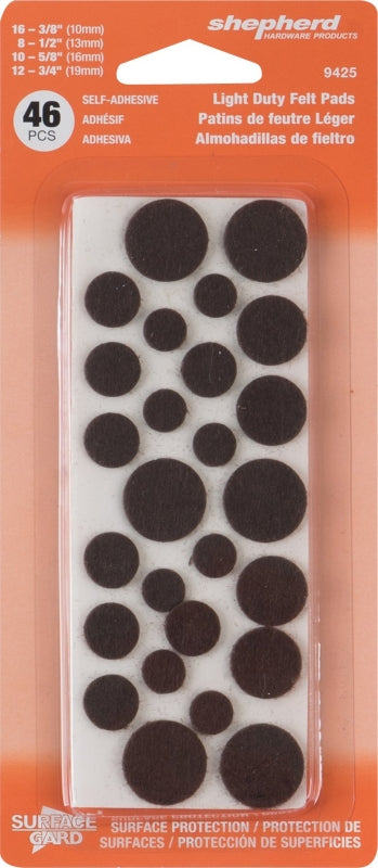 Brown Felt Pads - Shepherd - 46 pcs - #32692