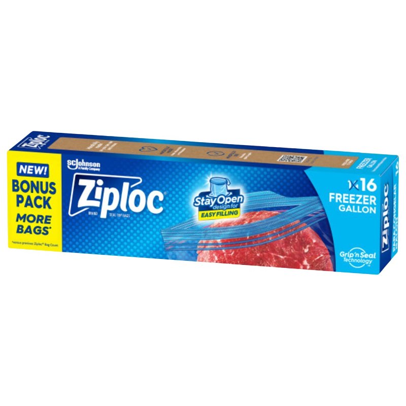 1 Gallon Freezer Ziploc Bags - 16 Count - #16317