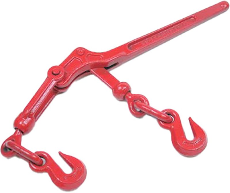 Steel Load Binder - Red Chain - 5400 Lbs - 5/16" - 3/8" - #19676