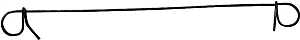 Bar Ties 17 GA - 6" - #6937