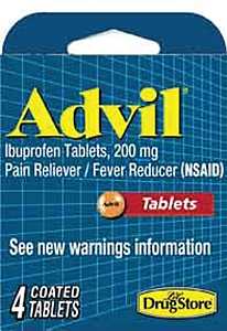 Advil Ibuprofen Tablets - 200mg - 4 Tablets - #25897