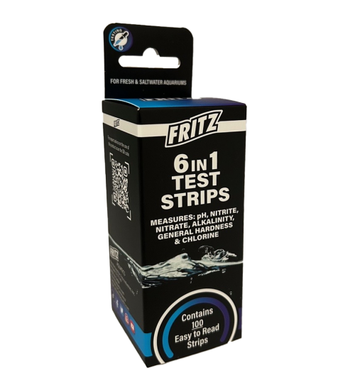 Fritz Aquarium Test Strips 6 in 1 - 100 Strips #31368