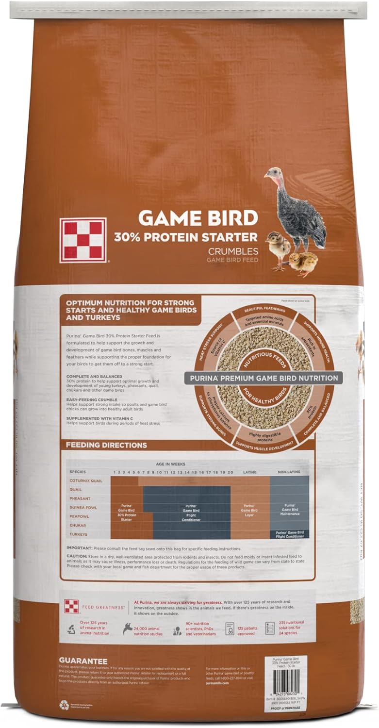 Bird Feed Game Bird Startena Crumble NON-50 lbs #26827