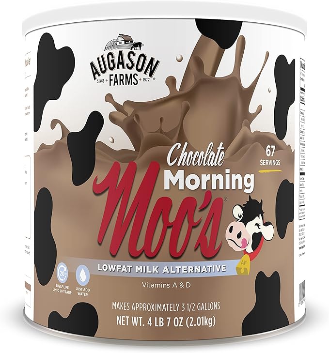 Moos Chocolate Dairy Milk Powder - 71 Oz Can - Augason Farms - #19597
