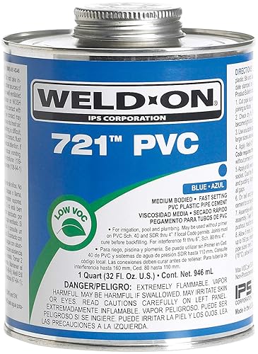 Glue 721 PVC Blue 1 Quart - #1572