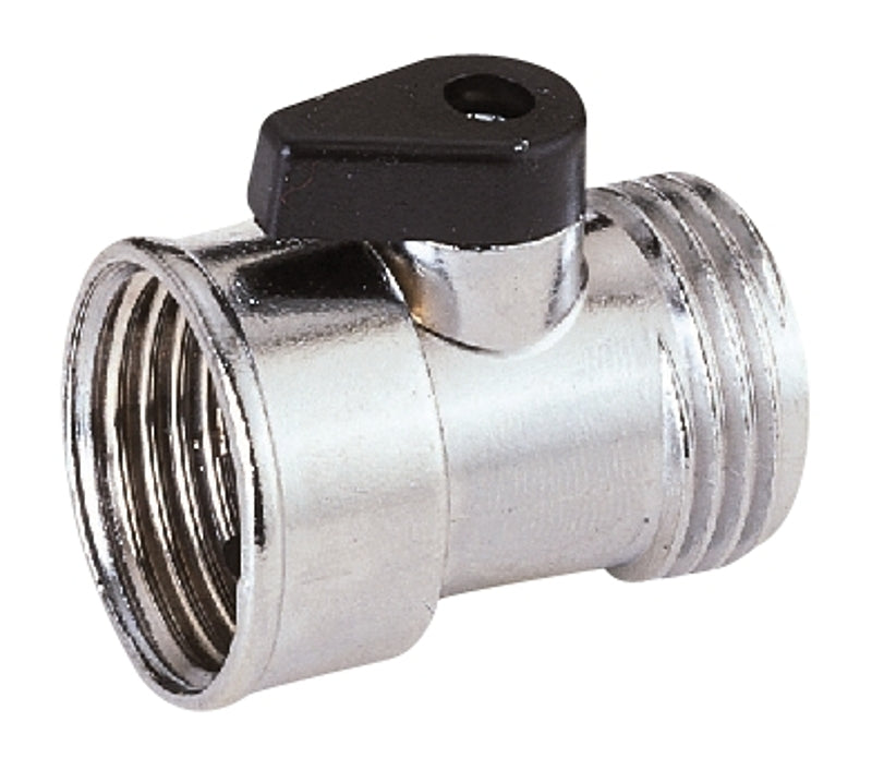 Metal Hose Shut-Off Valve - Chrome - Landscapers Select - 3/4" - #32903