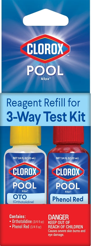 Reagent Refill for Pool Test Kit 3-Way Clorox - #32723