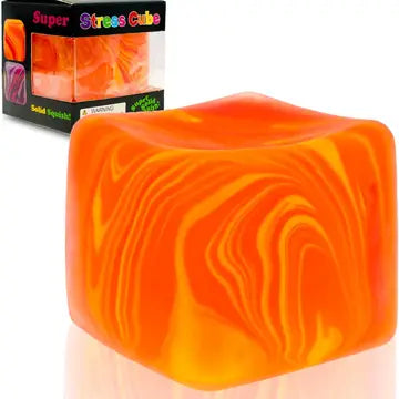 Orange Marbled Nice Cube Toy - #33028