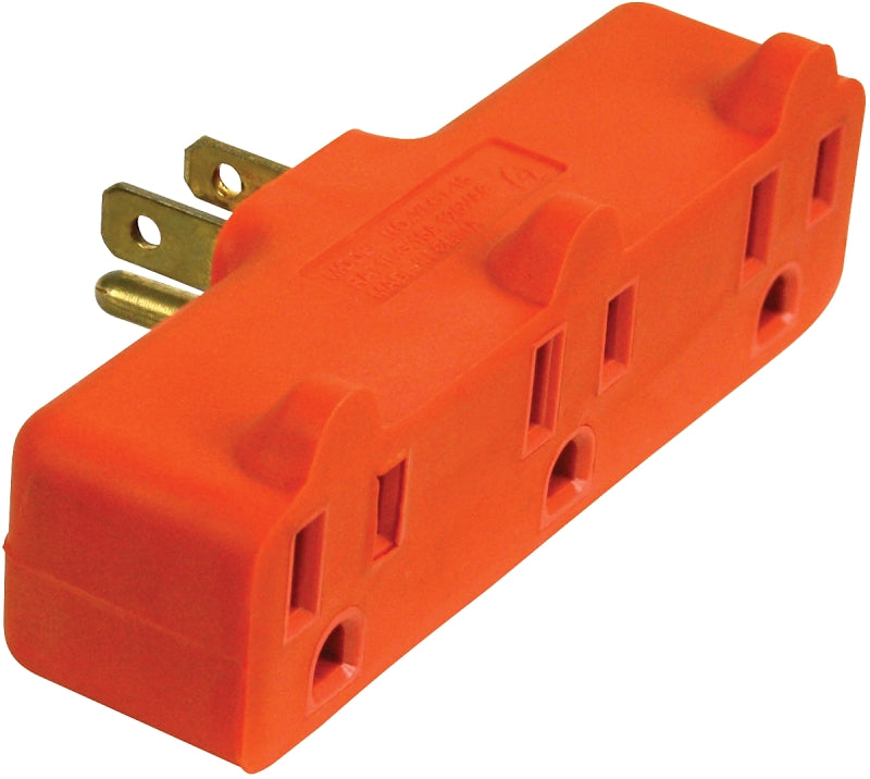 Outlet Adapter Grounded Tap - 3 Outlet - #20948