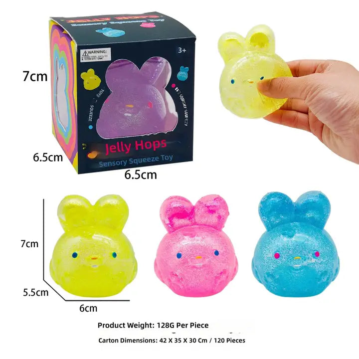 Sugar Rabbit Squishy Squeeze Toy - Jelly Hops - #33249