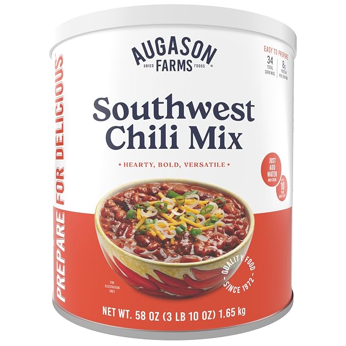 Southwest Chili Mix - 58 oz Can - Augason Farms - #32443