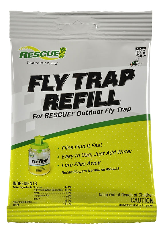 Fly Trap Refill for Rescue Outdoor Fly Trap - 1 Packet - #32970