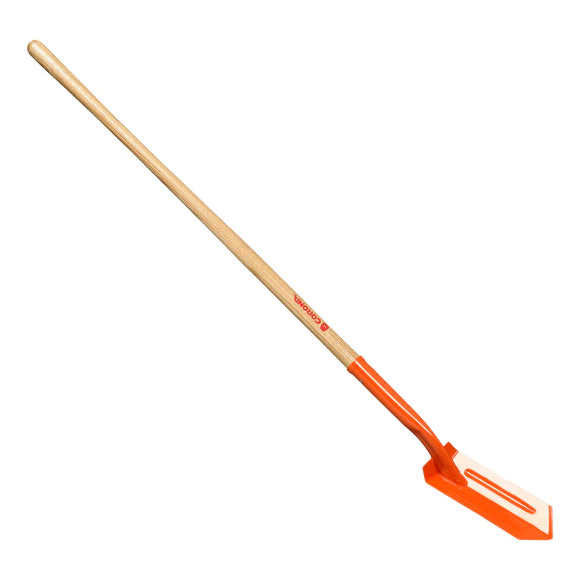 Trench Shovel - Orange - 4" Corona - Wood Handle - SS 64304 - #32934