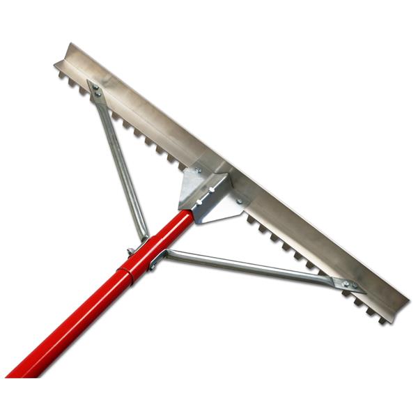 Rake Asphalt Red 36" Head x 7' Handle - #31848