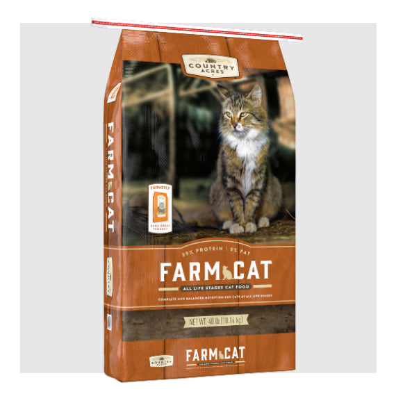 Cat Food Country Acres Farm Cat - Brown - 40 Lbs - #8724