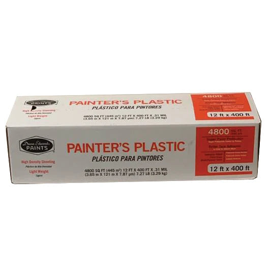 Hand Masker Painter's Plastic Masking Film - 12'x400' - #20135