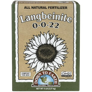 Langbeinite 0-0-22 DTE - 5 Lbs - #28696