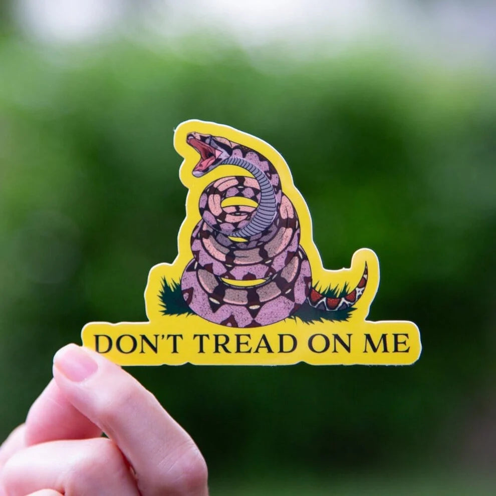 Sticker Don't Tread on Me Single - Snake/Words - #30484