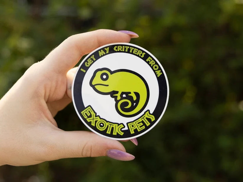 I Get My Critters From Exotic Pets Sticker - #33393