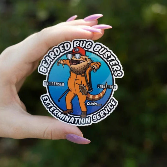 Bearded Bug Busters Sticker - #32444