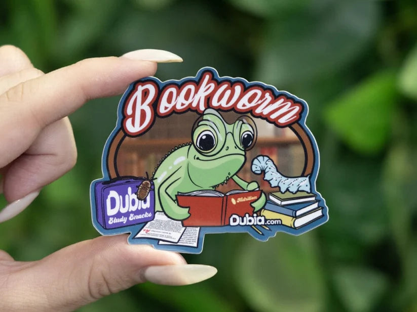Bookworm Sticker - Die-Cut - #33358