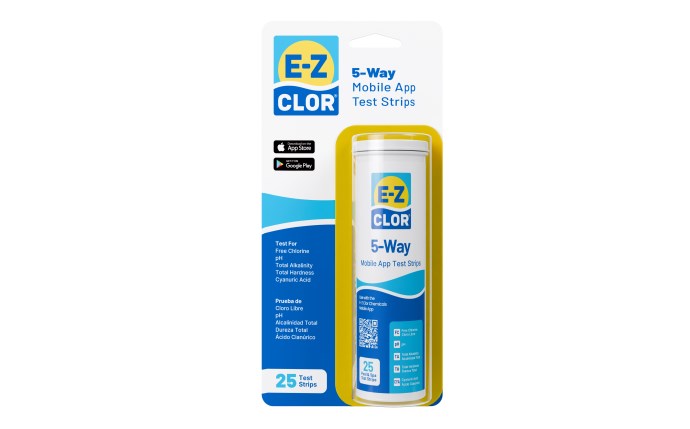 Test Strip 5 Way Pool - 25 Strips - E-Z Clor - #32255