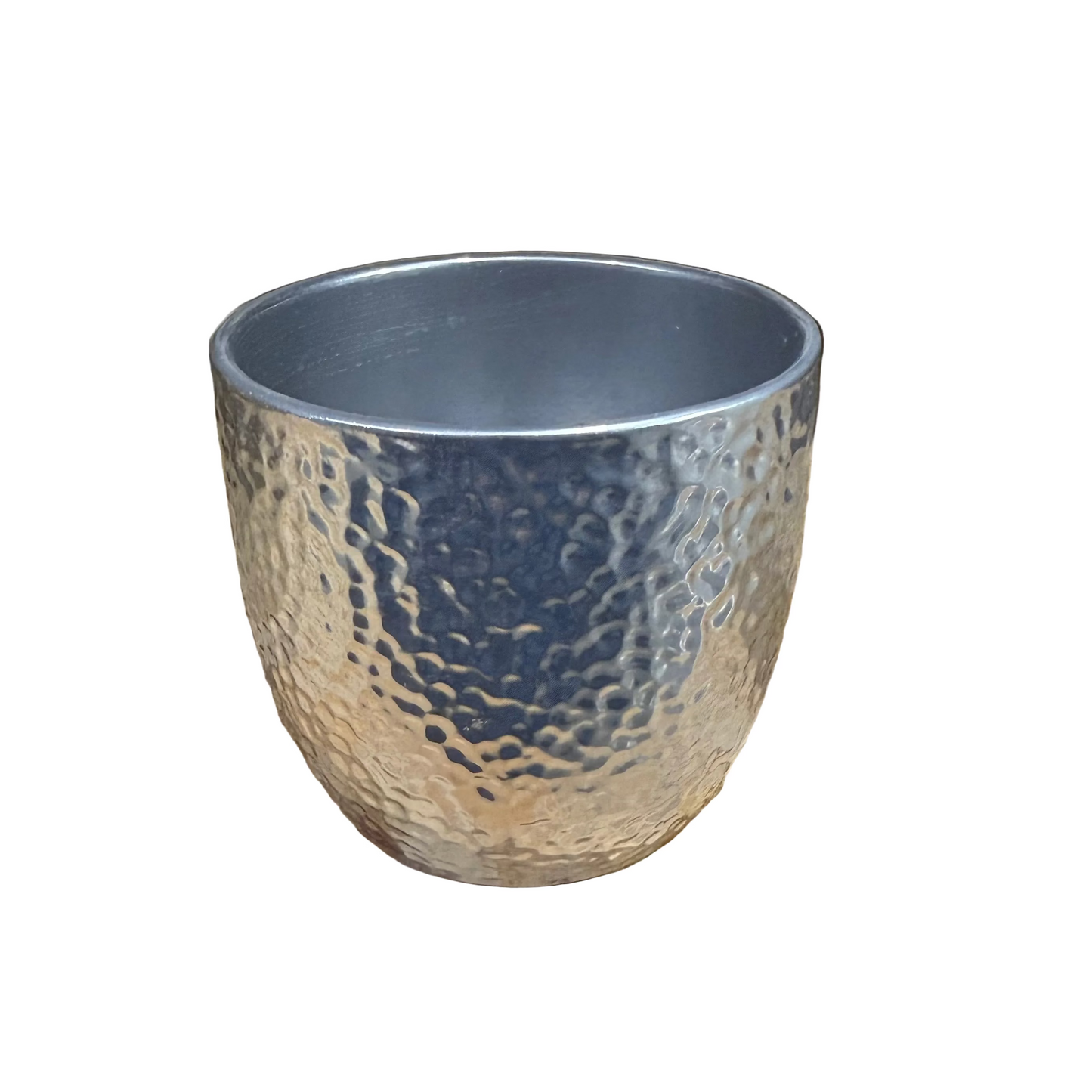 Boston Pot - Metalic Shiny Silver - 5.1" - #29343