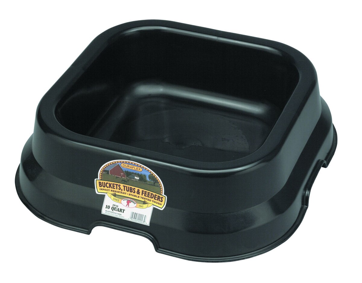 Bucket Feed Pan Black - 10 Quart