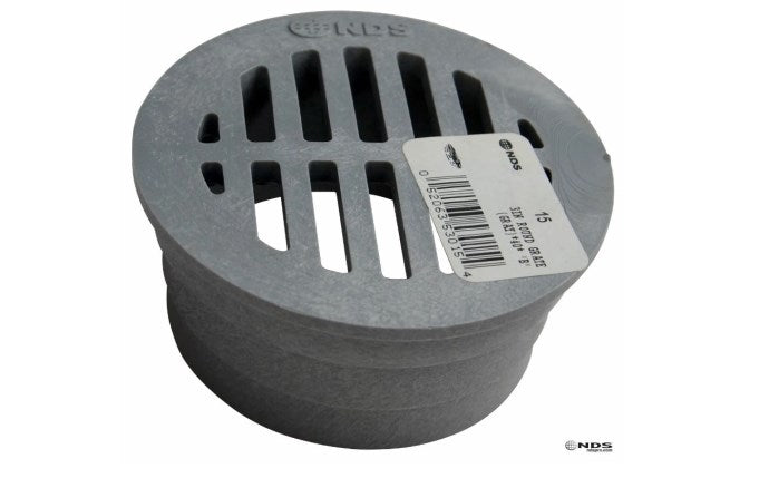 NDS-14 3" Drain Grate Black / Gray Round - #15112