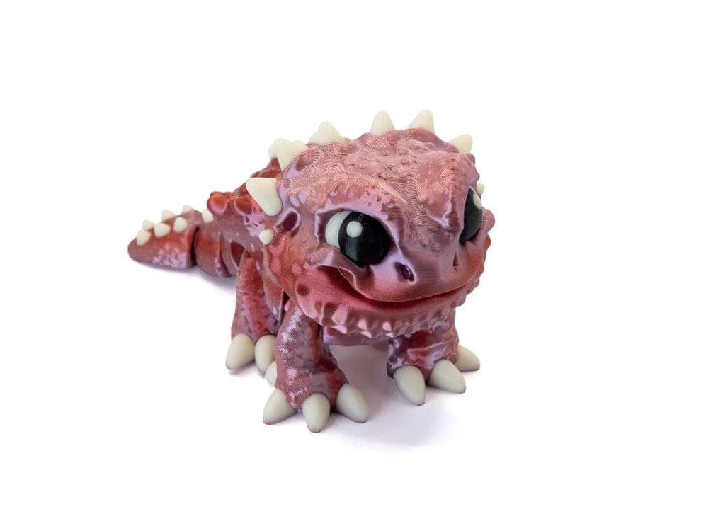 3D Toy Red Chibi Bearded Dragon - Large - #33286