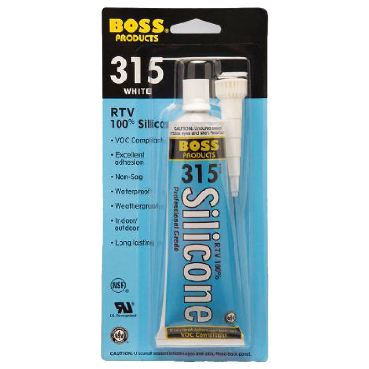 Boss Silicone 315 RTV - Clear - 3 Oz - #16789