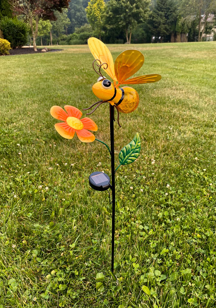 Glow Bee Stake - Metal - Marshall - #32783