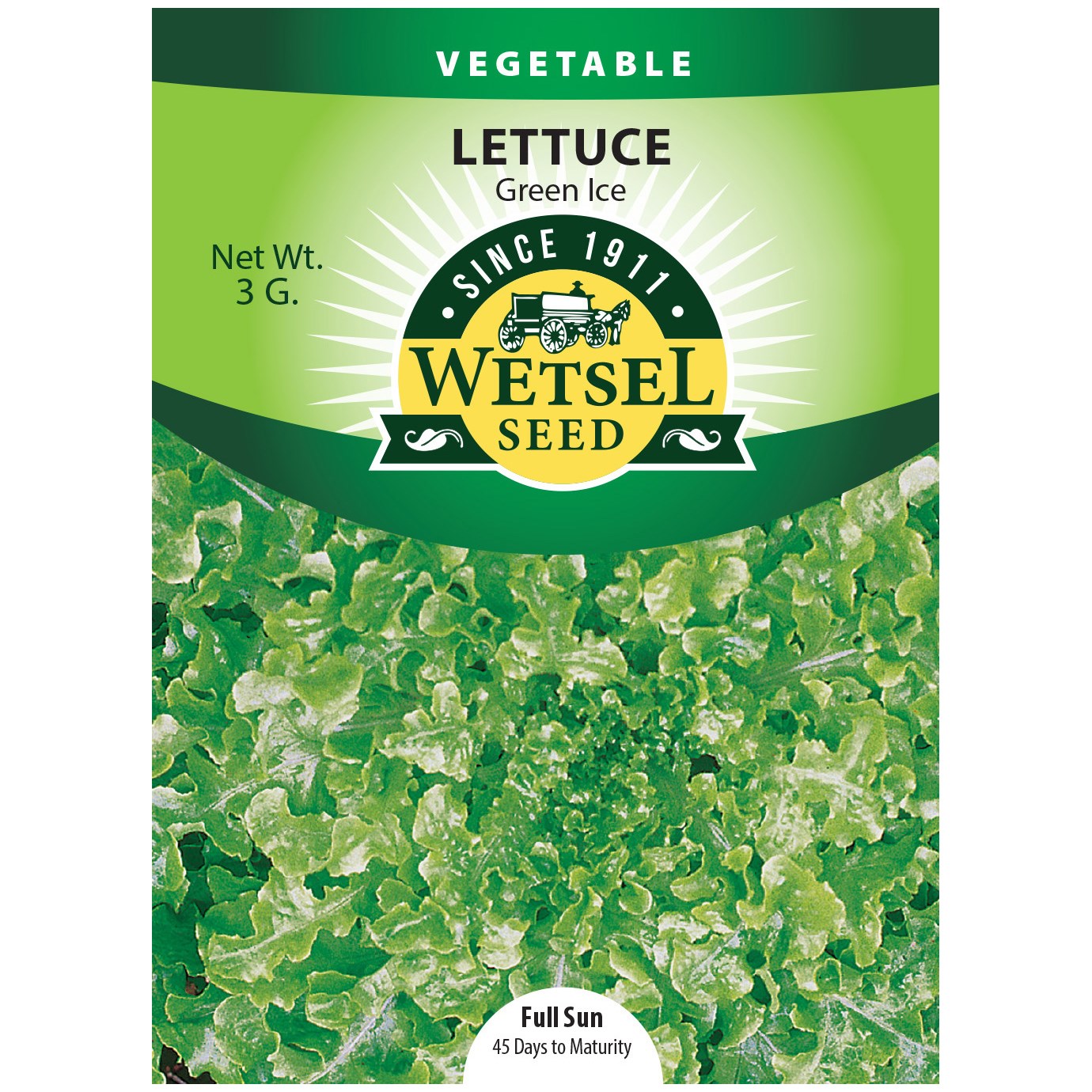 Seeds Lettuce Green Ice - 3 G - #32013