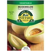 Seeds Muskmelon Rocky Ford Green Flesh - 2 G
