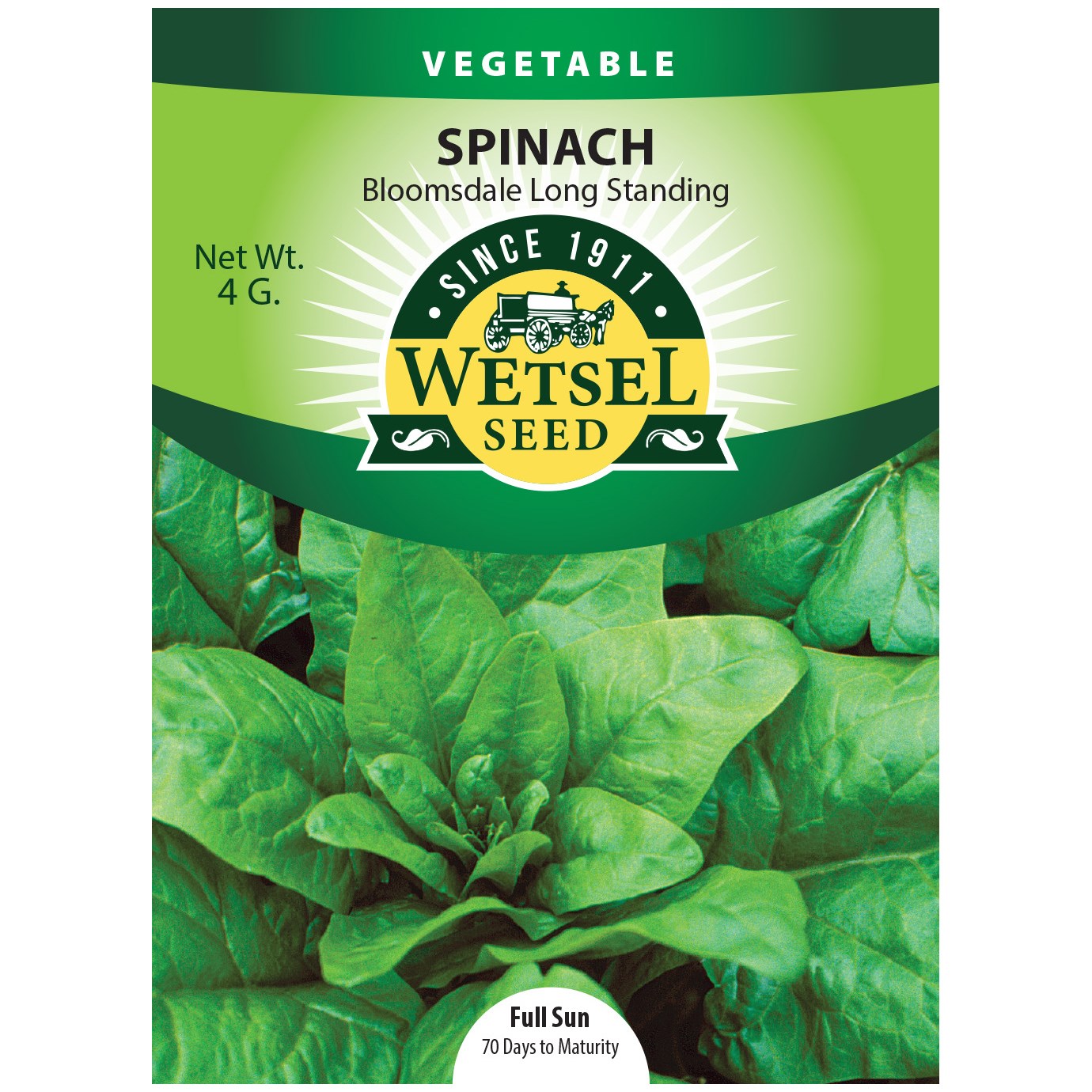 Seeds Spinach Bloomsdale Long Standing - 4 Grams - #29216