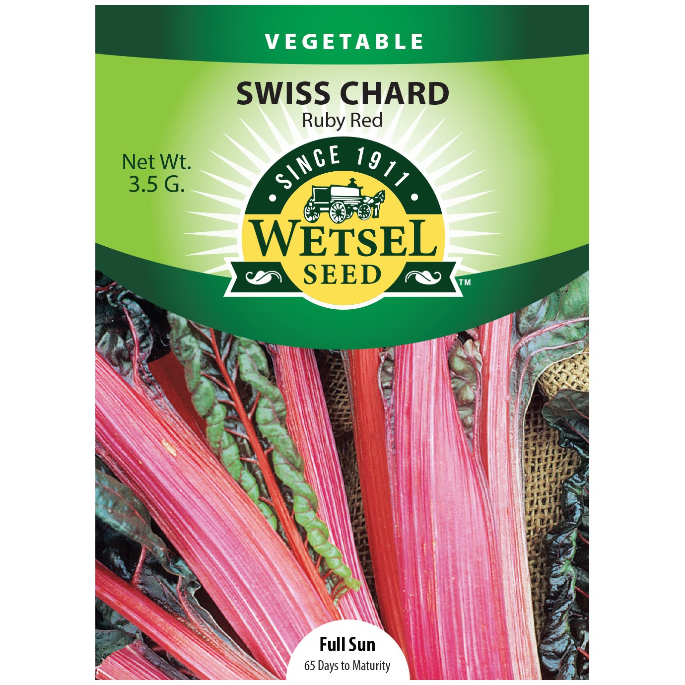 Seeds Swiss Chard Ruby Red - 3.5 Grams - #29602