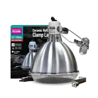 Clamp Lamp Ceramic Reflector - Silver - 5.5" - #31076