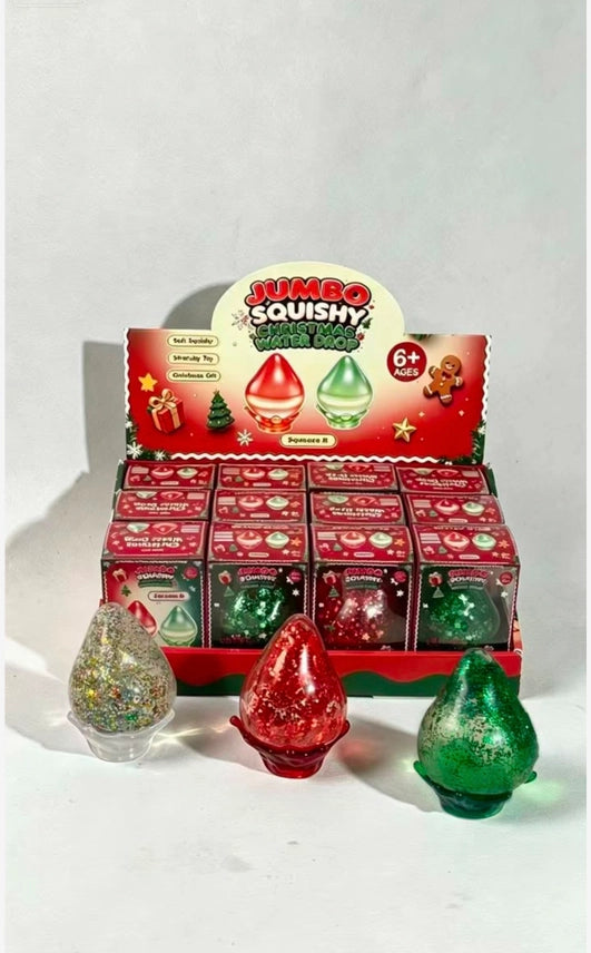 Christmas Light Water Drop Squishy Squeeze Toy #33347