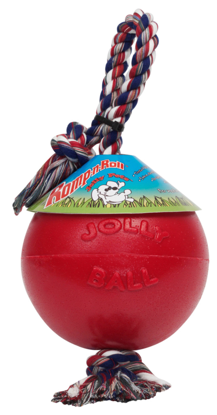 Dog Toy Romp-n-Roll Red - 4.5"