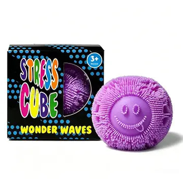 Purple Stress Cube Fuzz Ball Squishy Toy - #33021